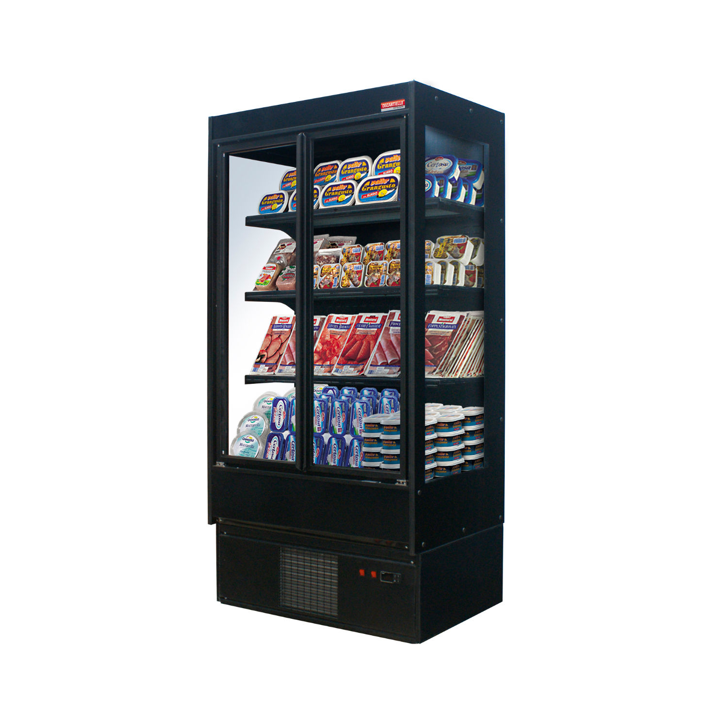 Merida Doors Refrigerated showcase with doors, 1.32m, internal aggregate