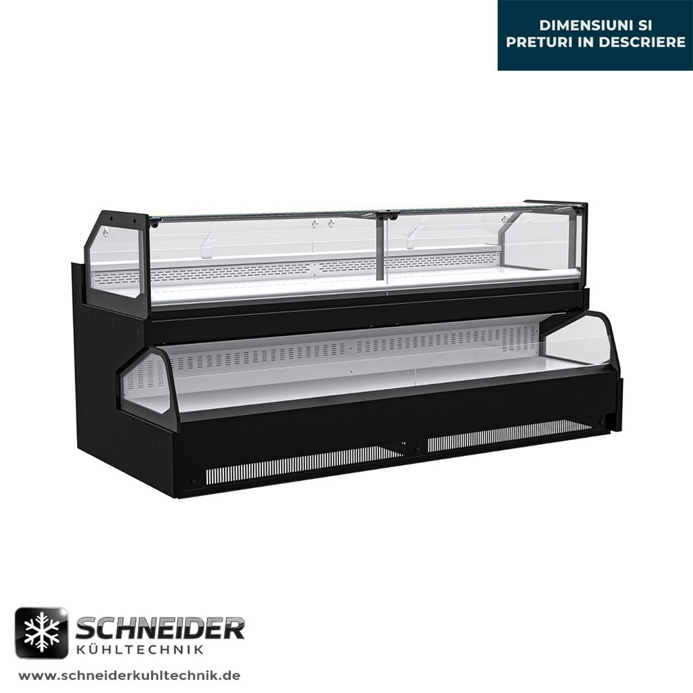 Vitrina Frigorifica Orizontala, Modena Double INOX, -1 +3C, Agregat Intern