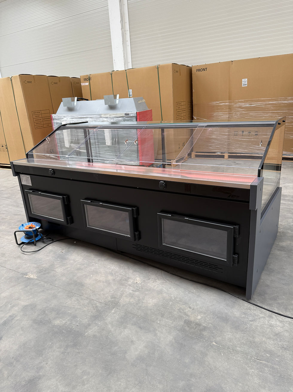 Miniatură: Vitrina Frigorifica Orizontala, Modena Premium INOX, -1 +3C, Agregat Intern