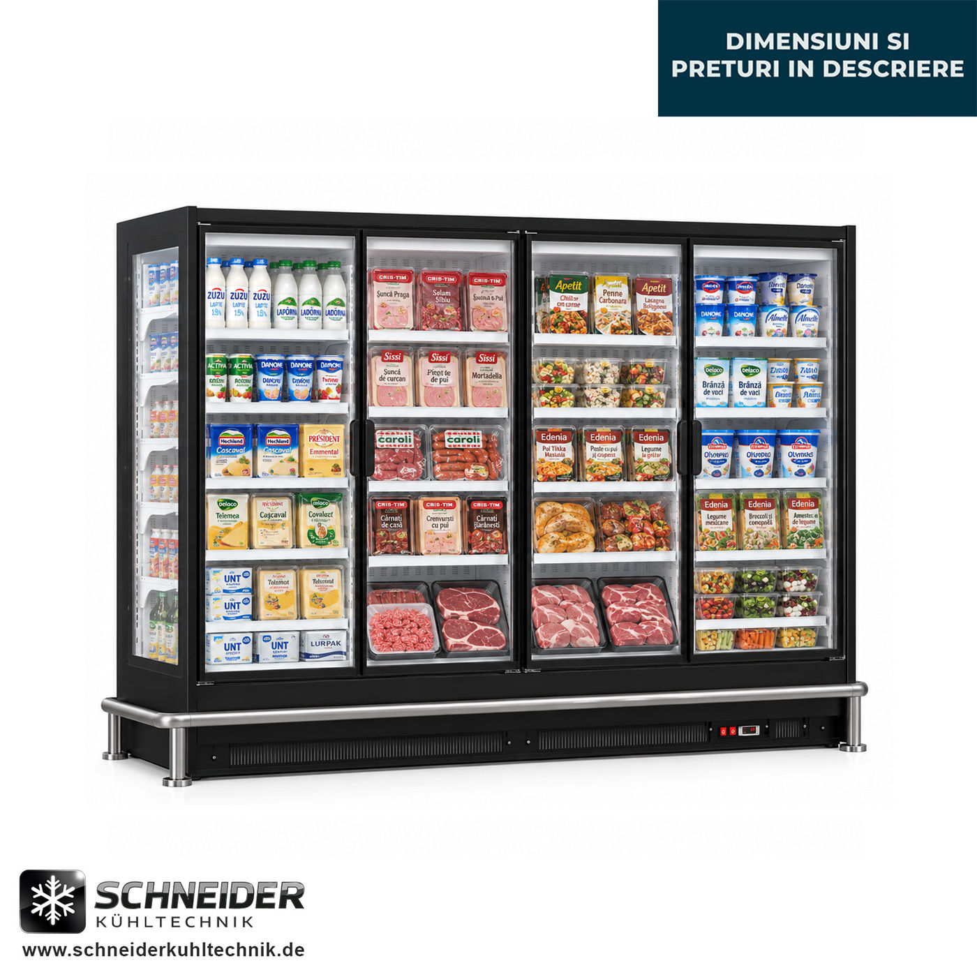 Vitrina Frigorifica Supermarket, Dortmund Premium, -1 +3C, Agregat Intern