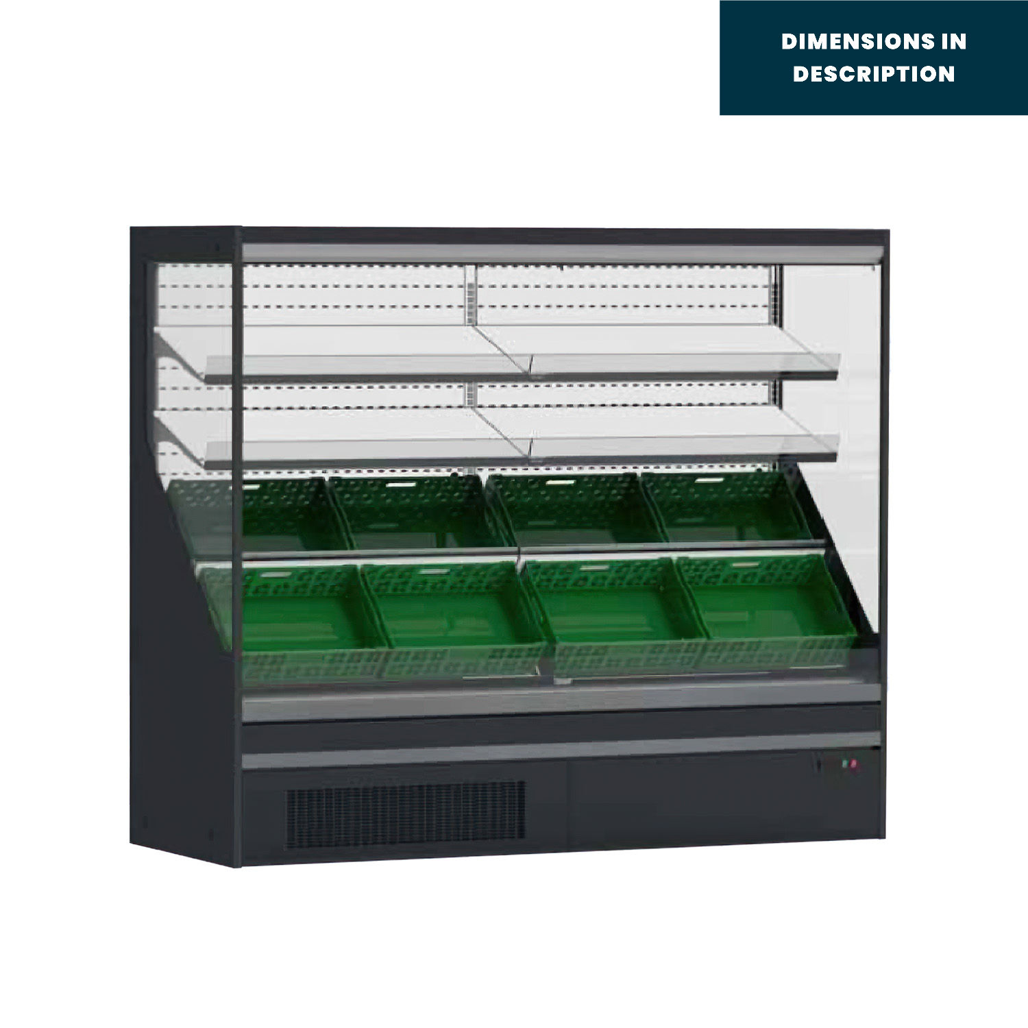 Dortmund Fruit and Vegetables Multideck with Air Curtain, 0 +12C, Internal Unit