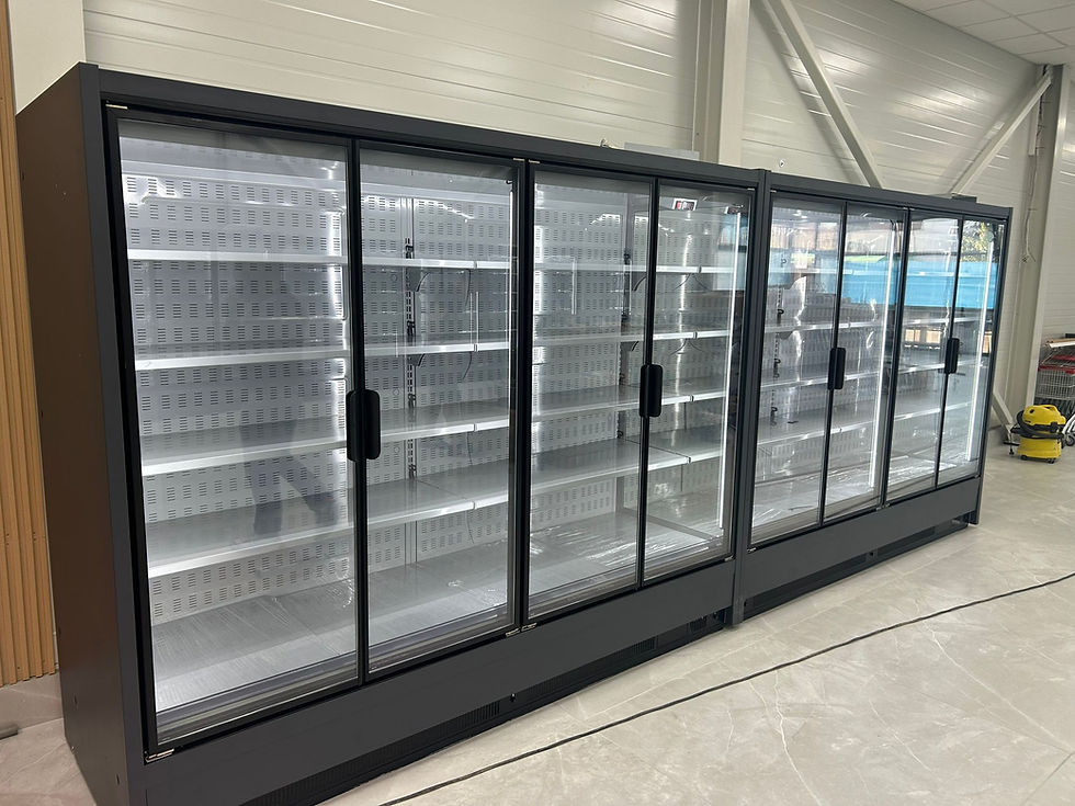 Miniatură: Vitrina Frigorifica pentru Supermarket, Dortmund Premium, -1 +3C, Agregat Extern