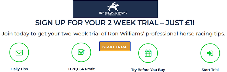 Ron Williams Racing-Join today to get your two-week trial of Ron Williams’ professional horse racing tips-SIGN UP FOR YOUR 2 WEEK TRIAL-JUST £1