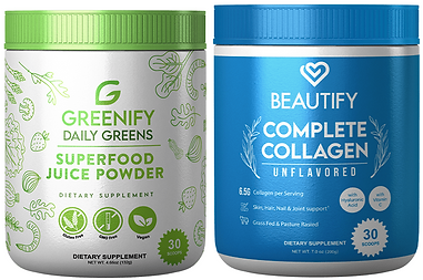 Greenify-Revitalize your health with Greenify - superjuice green powder - Beautify collage