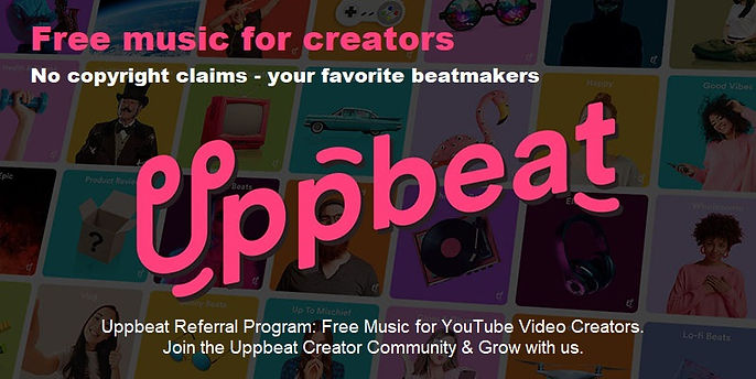 Uppbeat Referral Program-Free Music for YouTube Videos Creators-Join the Uppbeat Creator community and grow with us