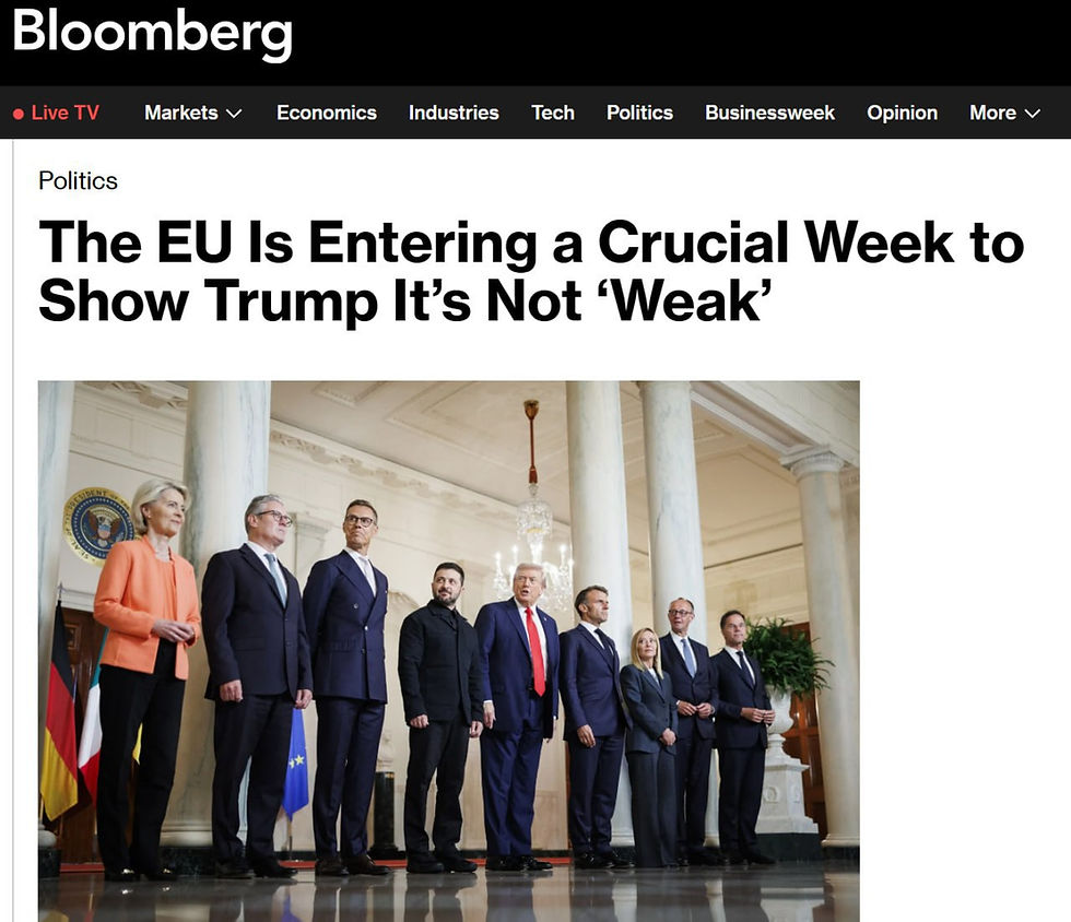 A Decisive Week for Brussels: Can the EU Prove Its Sovereignty to Trump?