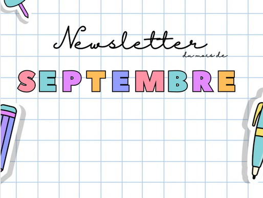 Newsletter du mois de septembre
