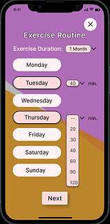 Exercise duration