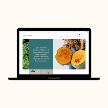 Création site internet pour nutrithérapeute & coach nutrition