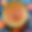 Thumbnail: 10.5" Creamsicle Brass Clock