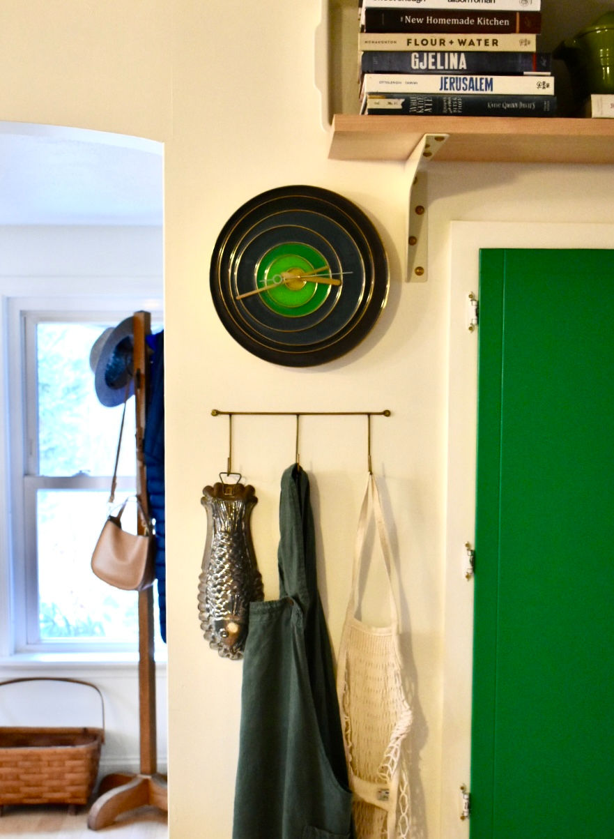 Thumbnail: 10.5" Gray Moss Brass Clock