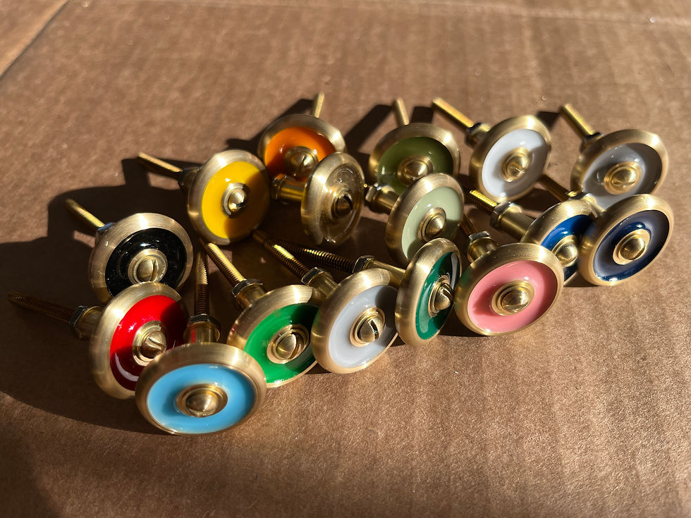 Thumbnail: 2" and 1" Brass Drawer Pulls - sold in pairs