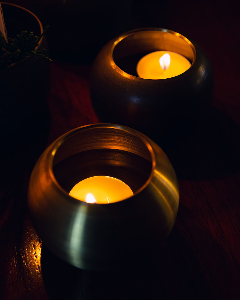 Brass Votive Cups - sold in pairs