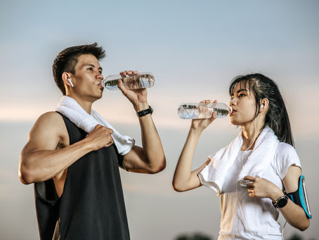 Athletic couple boosting Mitochondria energy and reducing inflammation