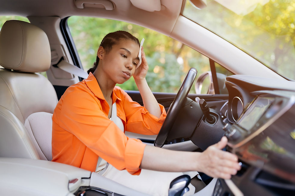 Woman stressed which can trigger autoimmune diseases