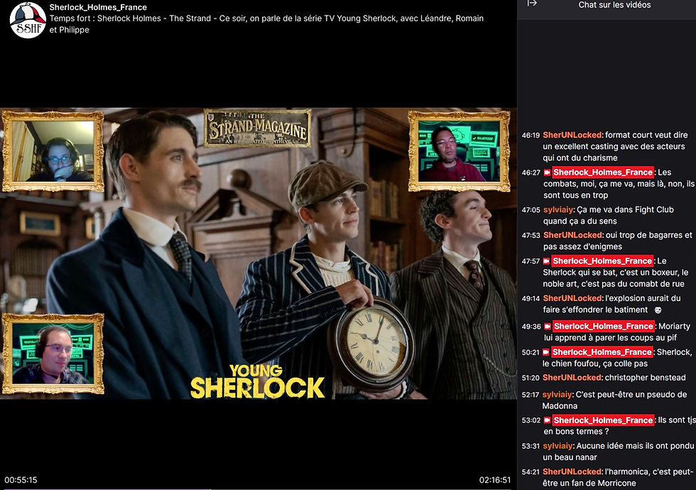 Twitch SSHF - Voir le débat sur Young Sherlock