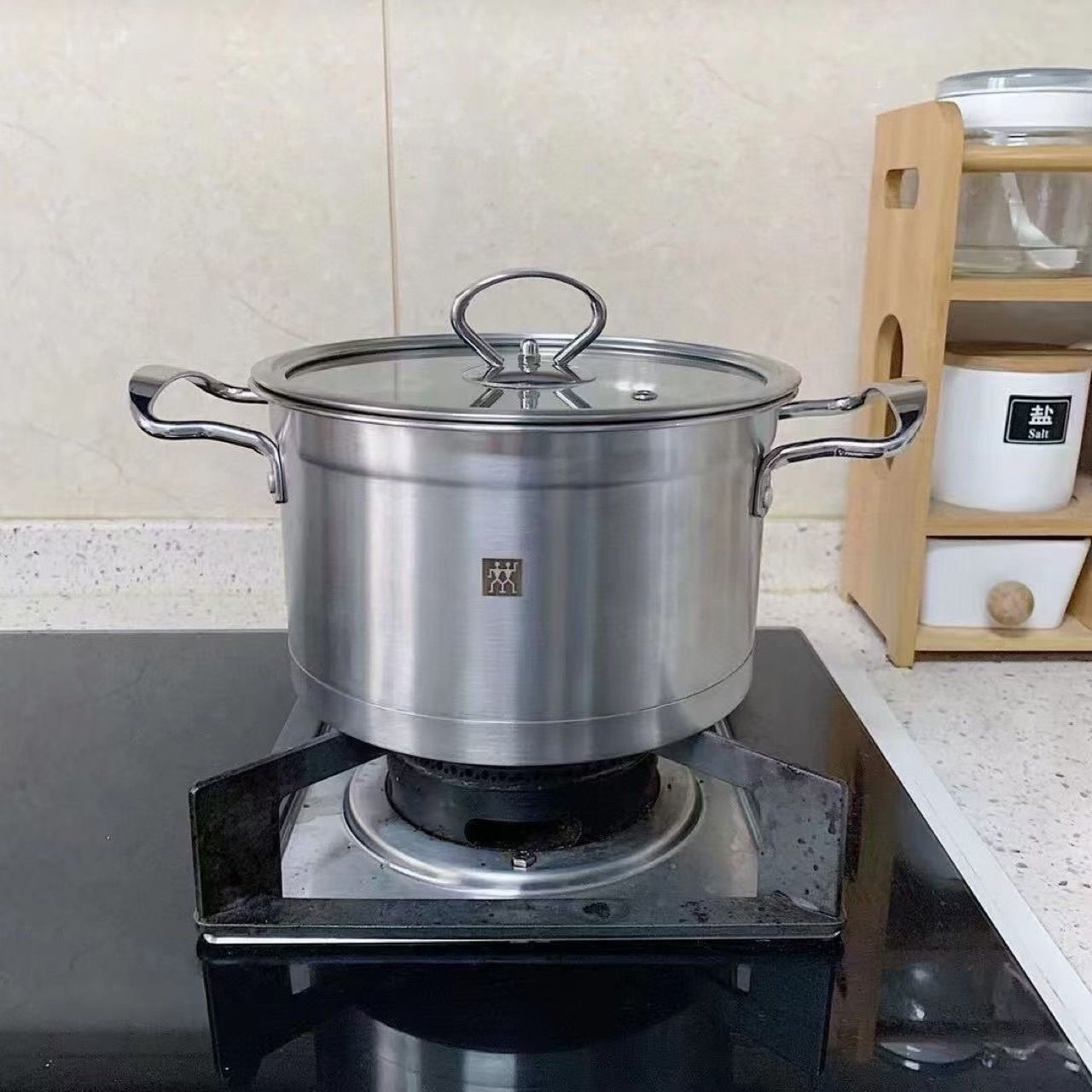 Olla Vaporera de Acero Inoxidable Doble