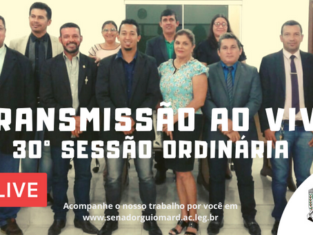 30° Sessão Ordinária, 19 de novembro de 2019 (terça)