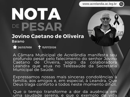 Nota de Pesar