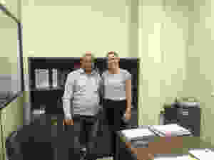 Presidente José Gomes (Câmara Tarauacá) e Kelly Gouveia (Chefe da 2ª Inspetoria do TCE/AC)