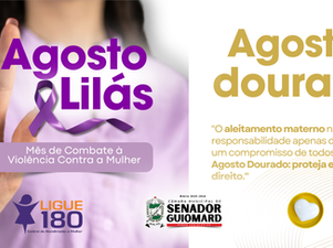Agosto Lilás e Agosto Dourado: Um Mês de Cuidado, Proteção e Conscientização
