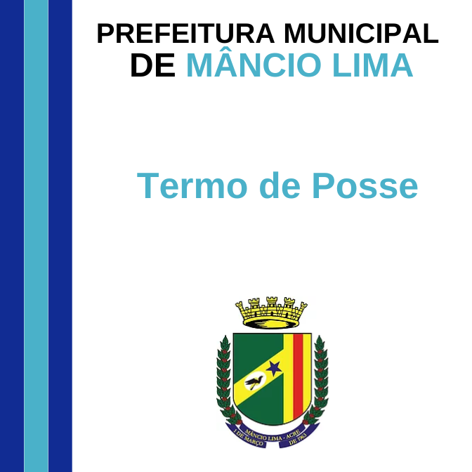 Termo de Posse - Prefeito e Vice-Prefeito - Gestão 2025-2028
