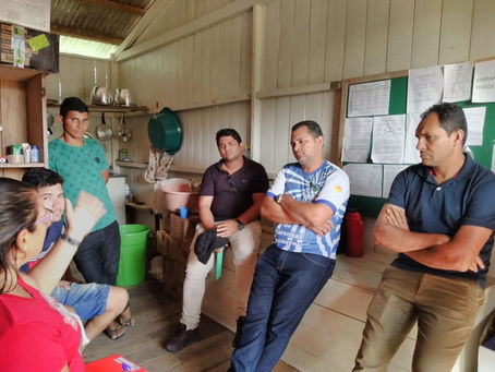 Prefeito Isaac Piyãko junto com vice Valdélio e secretário de educação Eclínio vistoriam escolas