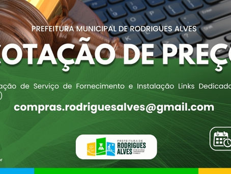 Aviso de Cotação de preço