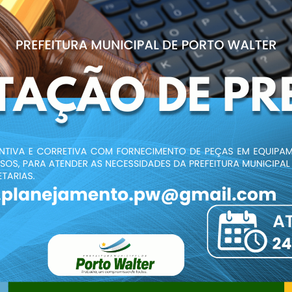 Cotação de Preço - AVISO DE COTAÇÃO DE PREÇO