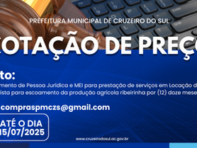 Cotação de Preço - Aviso de Cotação de Preço