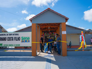 Prefeitura de Sena Madureira inaugura Escola profº Hermano Filho; unidade vai funcionar em tempo integral