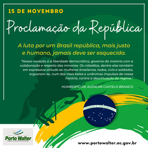 15 de novembro - Proclamação da república