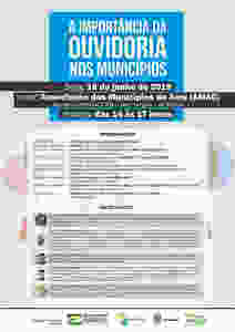 Folder com as palestras e informações sobre o evento