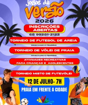 Esporte e Lazer: Prefeitura de Jordão abre inscrições para os Jogos de Verão 2026