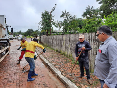 Mutirão Cidade Mais Limpa, liderado pelo vice Reginaldo e Prefeito Jerry Correia, é um sucesso!