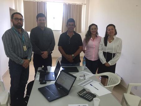 Prefeito Gilson da Funerária recebeu visita dos representantes da Energisa em Senador Guiomard