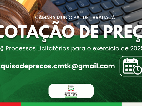 Aviso de Cotação de Preço