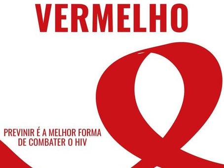 Mês da luta mundil contra a AIDS Dezembro Vermelho