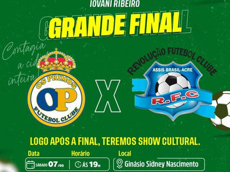 Convite: Grande final do Campeonato - 2ª Divisão Iovani Ribeiro.
