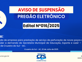 PE 016/2025 - Aviso de suspensão