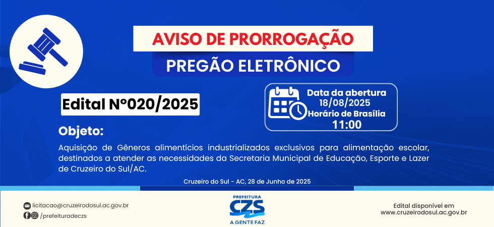 PE 021/2025 - Aviso de Licitação
