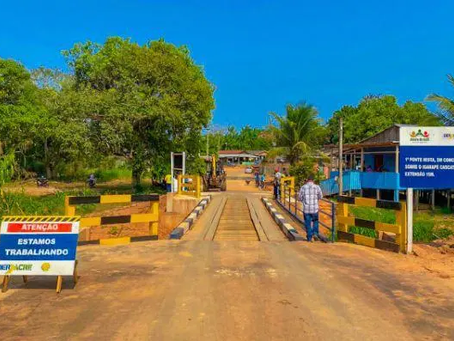 Em Assis Brasil, Estado e Prefeitura inauguram ponte sobre Igarapé Cascata