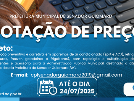 Cotação de Preço - Aviso de Cotação de Preço
