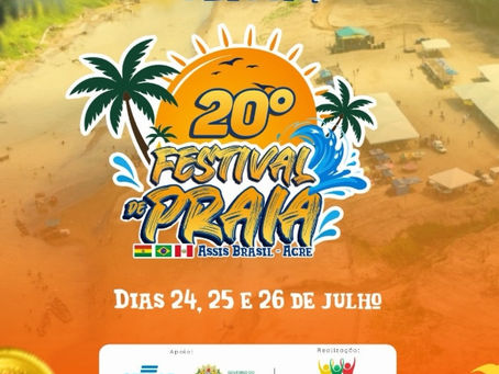 Vem aí o 20º Festival de Praia de Assis Brasil!