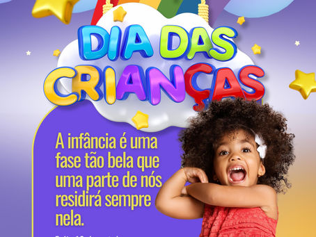 12 de outubro: Feliz dia das crianças!