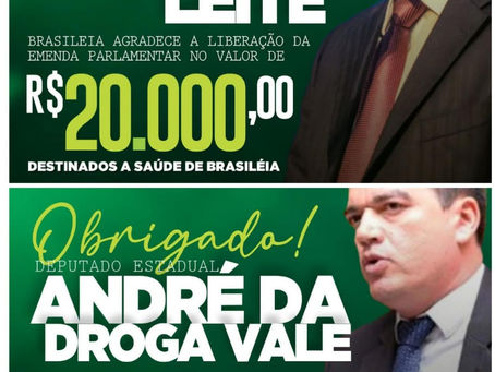 Brasileia agradece as emendas de dois deputados estaduais destinadas a saúde