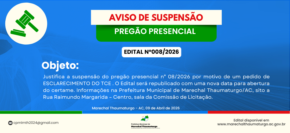 Aviso de Suspensão 