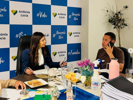 Prefeito Jerry Correia visita deputada Antônia Lúcia e já garantiu mais de 1,3 milhão em emendas para o município