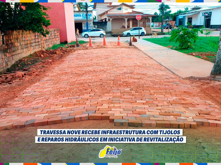 Prefeitura de Feijó revitaliza Travessa Nove com tijolos e reparos hidráulicos e garante valorização e segurança da via pública para moradores e transeuntes