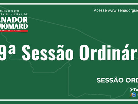 09ª Sessão Ordinária do 2º período da 13ª Legislatura